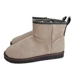 Muk Luks Tasha Side Zip Winter Boots in Color Stone